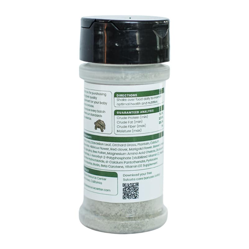 Vitamin and Mineral Supplement 3 Sulcata Vitamin and Mineral Topper Supplement