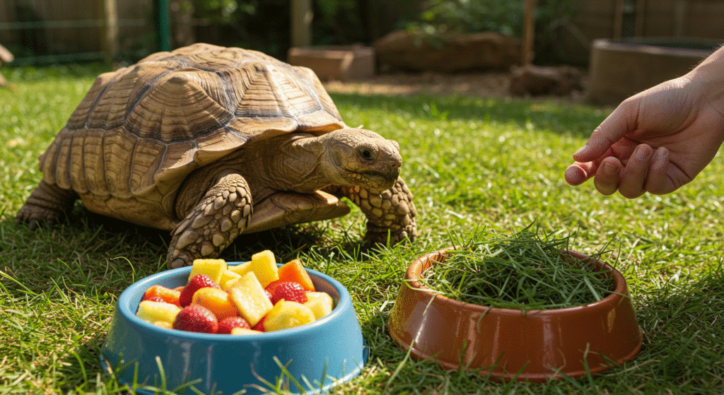 Learn how to feed a picky sulcata tortoise. From the fruit-addicted tortoise to the one that's suddenly stopped eating familiar foods.