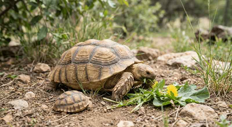 Sulcata Growth From Baby to Adult: How Ingredient Quality Supports Healthy Development 2 Juvenile Sulcatas